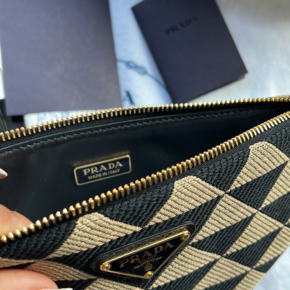Prada Symbole leather and fabric mini bag - Picture 16 of 17